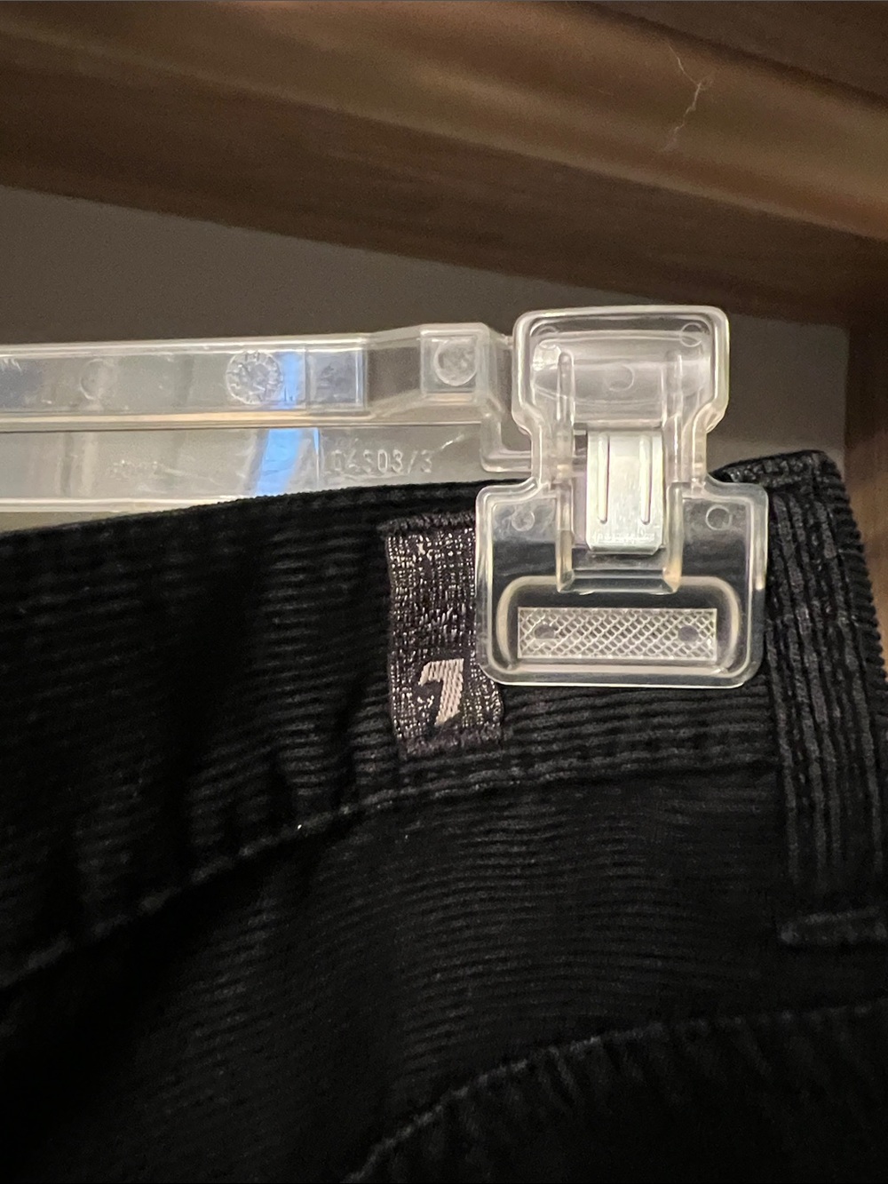 7 For All Mankind Straight-Leg Black courdory Jeans - Timeless Everyday Fit - Picture 8 of 11